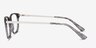 Grid Striped Acetate-metalEyeglass Frames from EyeBuyDirect, Side View