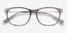 Grid Striped Acetate-metalEyeglass Frames from EyeBuyDirect, Closed View