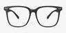 Piano Black PlasticEyeglass Frames from EyeBuyDirect, Front View