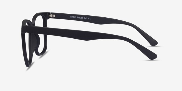 Piano Black PlasticEyeglass Frames from EyeBuyDirect, Side View