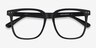 Piano Black PlasticEyeglass Frames from EyeBuyDirect, Closed View