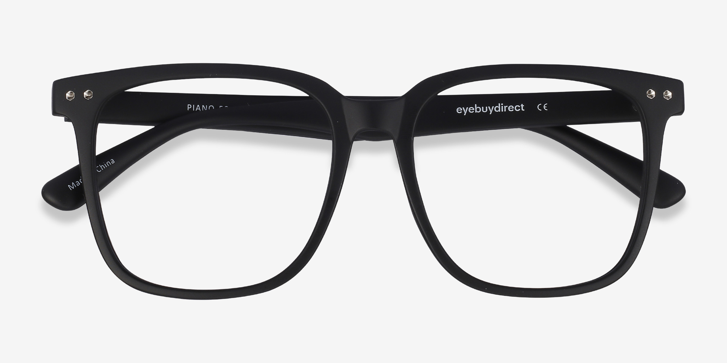 Piano Square Black Full Rim Eyeglasses Eyebuydirect Canada