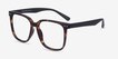 Piano Tortoise PlasticEyeglass Frames from EyeBuyDirect, Angle View