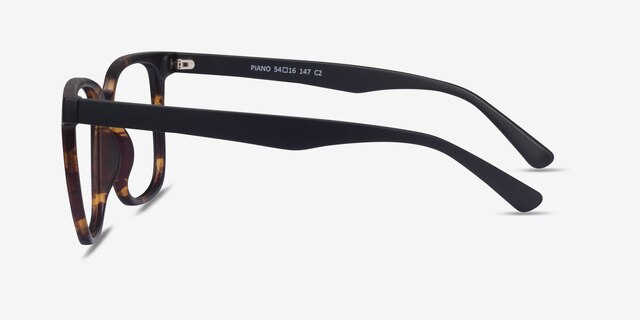 Piano Tortoise PlasticEyeglass Frames from EyeBuyDirect, Side View