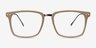 Forte Brown Plastic-metalEyeglass Frames from EyeBuyDirect, Front View
