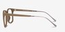 Forte Brown Plastic-metalEyeglass Frames from EyeBuyDirect, Side View