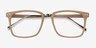 Forte Brown Plastic-metalEyeglass Frames from EyeBuyDirect, Closed View