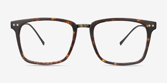 Forte Tortoise Plastic-metalEyeglass Frames from EyeBuyDirect, Front View