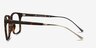 Forte Tortoise Plastic-metalEyeglass Frames from EyeBuyDirect, Side View