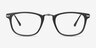 Catcher Black Plastic-metalEyeglass Frames from EyeBuyDirect, Front View