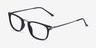 Catcher Black Plastic-metalEyeglass Frames from EyeBuyDirect, Angle View