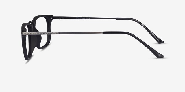 Catcher Black Plastic-metalEyeglass Frames from EyeBuyDirect, Side View