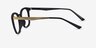 Lyric Black PlasticEyeglass Frames from EyeBuyDirect, Side View