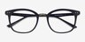 Lyric Black PlasticEyeglass Frames from EyeBuyDirect, Closed View