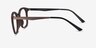 Lyric Brown PlasticEyeglass Frames from EyeBuyDirect, Side View