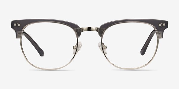 Borderline Gris Acetate-metal Montures de lunettes de vue