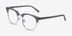 Borderline Gray Acetate, MetalEyeglass Frames from EyeBuyDirect, Angle View