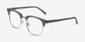 Borderline Gray Acetate-metalEyeglass Frames from EyeBuyDirect, Angle View