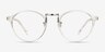 Chillax Clear MetalEyeglass Frames from EyeBuyDirect, Front View