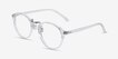 Chillax Clear MetalEyeglass Frames from EyeBuyDirect, Angle View