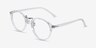 Chillax Clear MetalEyeglass Frames from EyeBuyDirect, Angle View