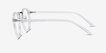 Chillax Clear MetalEyeglass Frames from EyeBuyDirect, Side View