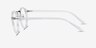 Chillax Clear MetalEyeglass Frames from EyeBuyDirect, Side View