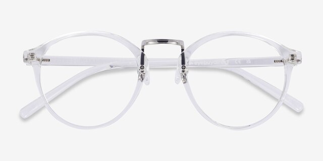 Chillax Clear MetalEyeglass Frames from EyeBuyDirect, Closed View