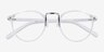 Chillax Clear MetalEyeglass Frames from EyeBuyDirect, Closed View