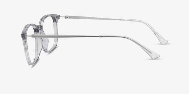 Ghostwriter Clear Blue Plastic-metalMontures de lunettes de vue d'EyeBuyDirect, Vue de Côté