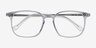 Ghostwriter Clear Blue Plastic-metalMontures de lunettes de vue d'EyeBuyDirect, Vue Rapprochée