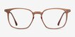 Ghostwriter Clear Orange Plastic, MetalEyeglass Frames from EyeBuyDirect, Front View