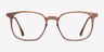 Ghostwriter Clear Orange Plastic-metalEyeglass Frames from EyeBuyDirect, Front View