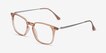 Ghostwriter Clear Orange Plastic, MetalEyeglass Frames from EyeBuyDirect, Angle View