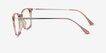 Ghostwriter Clear Orange Plastic, MetalEyeglass Frames from EyeBuyDirect, Side View
