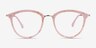 Lightworks Pink Plastic-metalEyeglass Frames from EyeBuyDirect, Front View