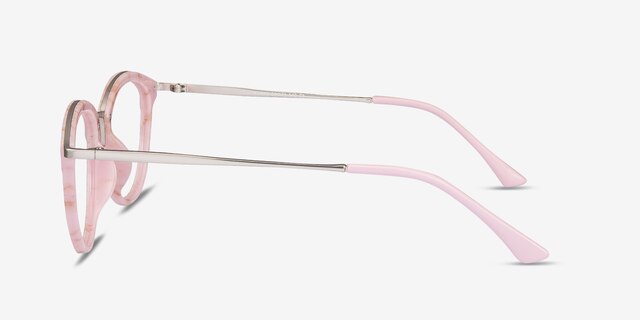 Lightworks Pink Plastic-metalEyeglass Frames from EyeBuyDirect, Side View