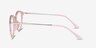 Lightworks Pink Plastic-metalEyeglass Frames from EyeBuyDirect, Side View
