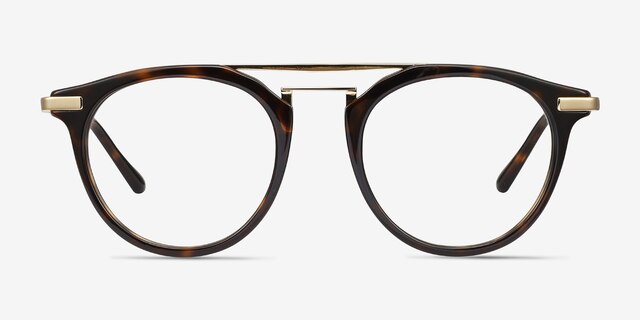 Alba Tortoise Acetate-metalEyeglass Frames from EyeBuyDirect, Front View