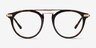 Alba Tortoise Acetate-metalEyeglass Frames from EyeBuyDirect, Front View