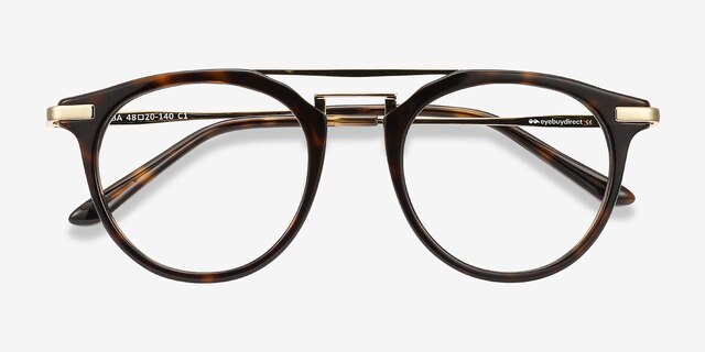 Alba Tortoise Acetate-metalEyeglass Frames from EyeBuyDirect, Closed View
