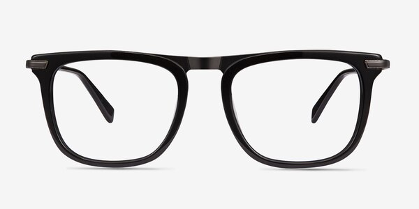 Kompa Black Acetate-metal Eyeglass Frames