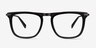 Kompa Black Acetate-metalEyeglass Frames from EyeBuyDirect, Front View