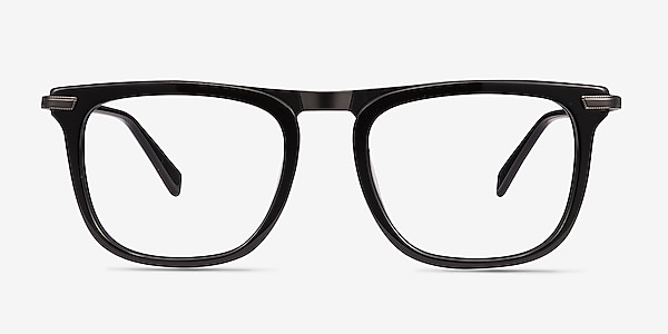 Kompa Noir Acetate-metal Montures de lunettes de vue