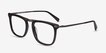 Kompa Black Acetate, MetalEyeglass Frames from EyeBuyDirect, Angle View