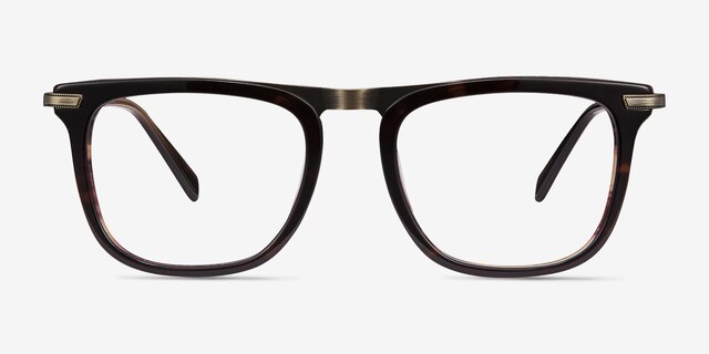 Kompa Tortoise Acetate-metalEyeglass Frames from EyeBuyDirect, Front View