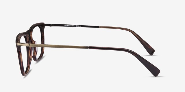 Kompa Tortoise Acetate-metalEyeglass Frames from EyeBuyDirect, Side View