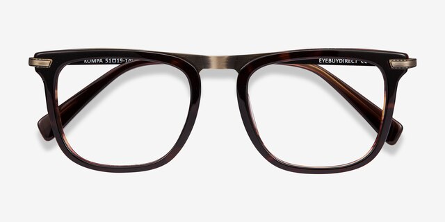 Kompa Tortoise Acetate-metalEyeglass Frames from EyeBuyDirect, Closed View