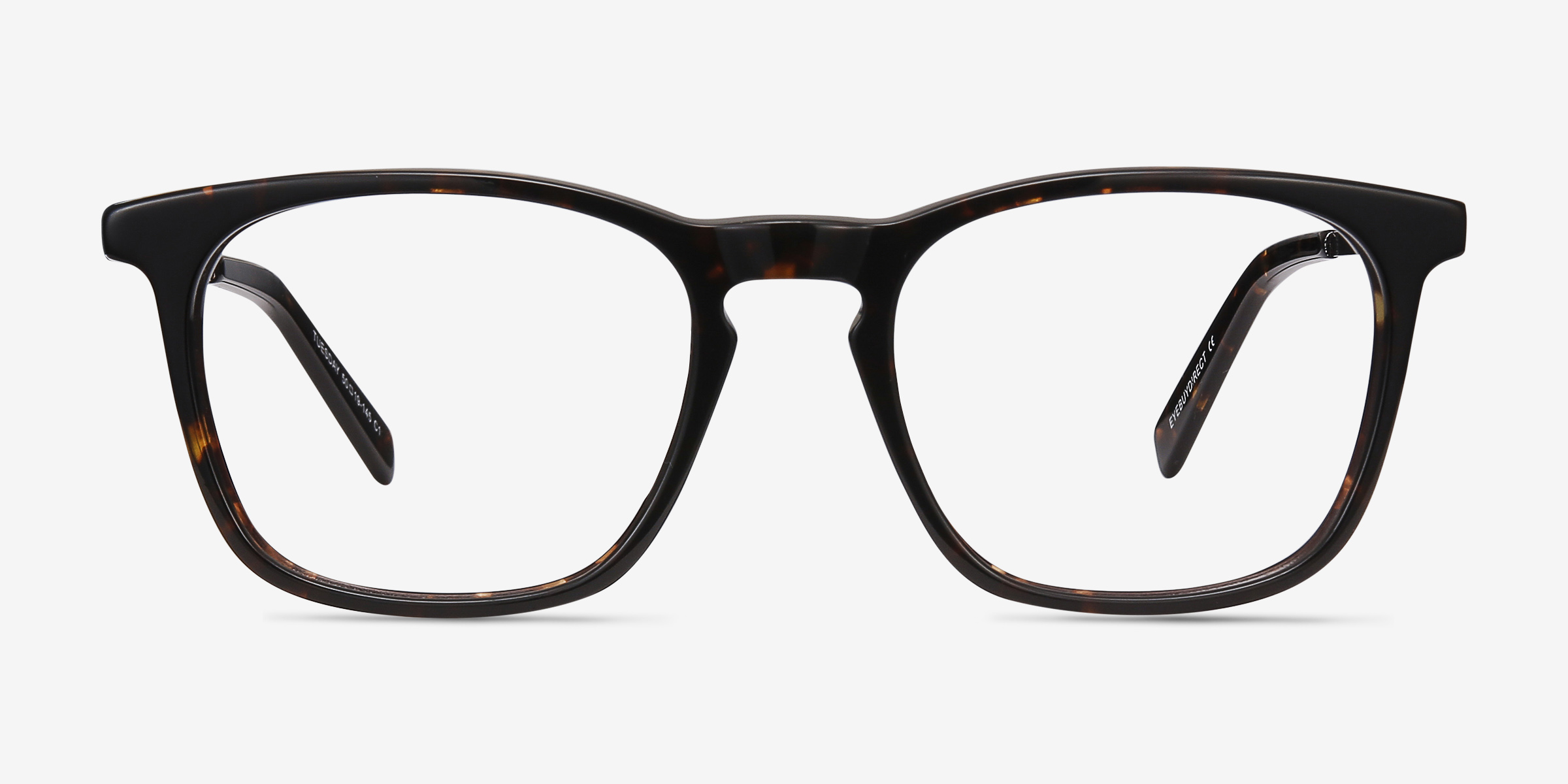 Tuesday Rectangle Tortoise Glasses for Men | Eyebuydirect