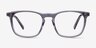 Tuesday Gray Acetate-metalEyeglass Frames from EyeBuyDirect, Front View